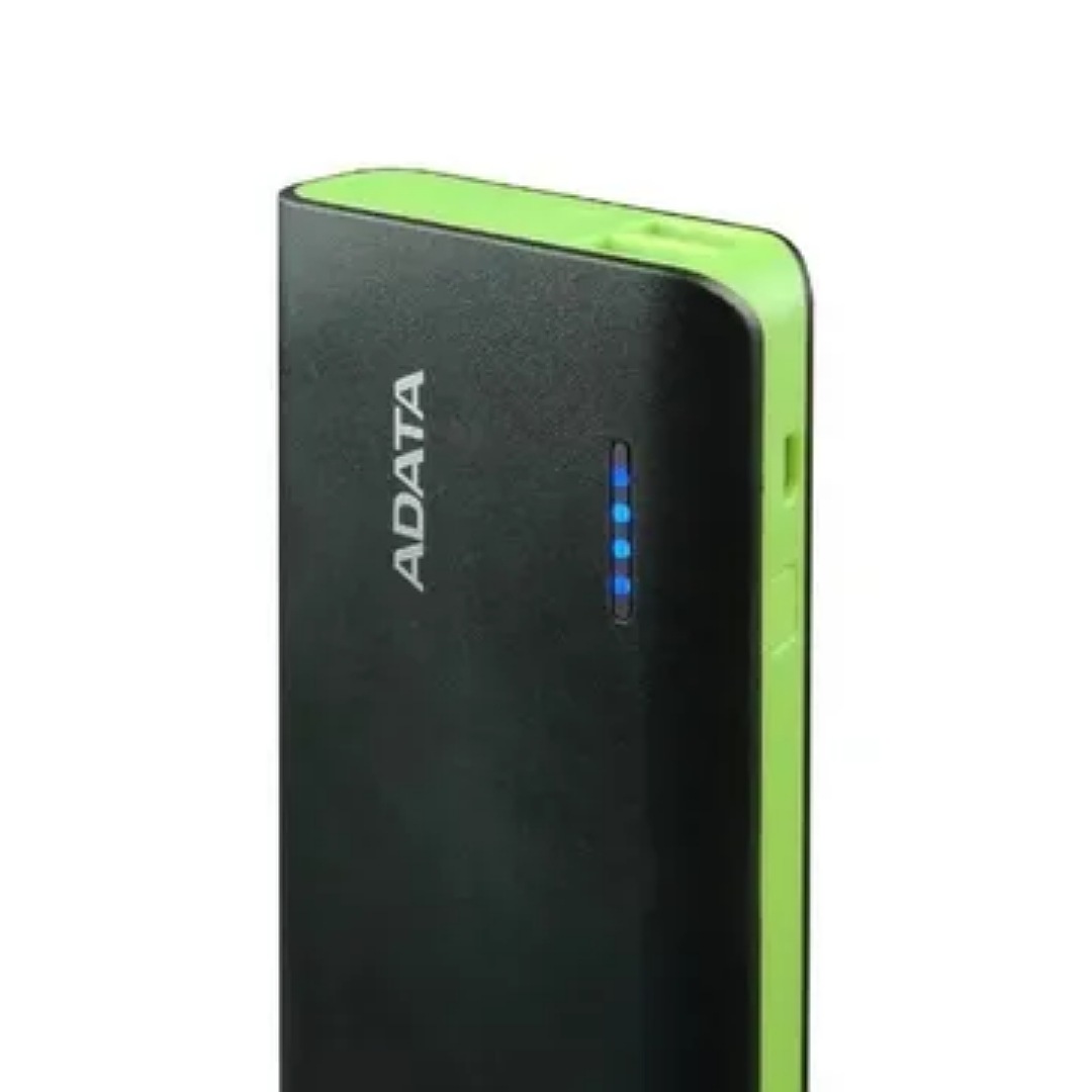 Power Bank 10000mah Adata Pt100 Bateria Portatil Led Negro