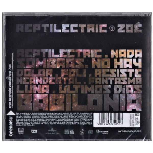CD Zoe ~ Reptilectric