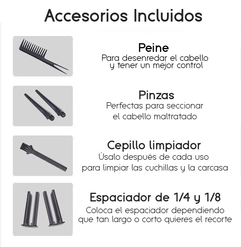 Maquina Quita Orzuela Cabello Maltratado Corta Puntas