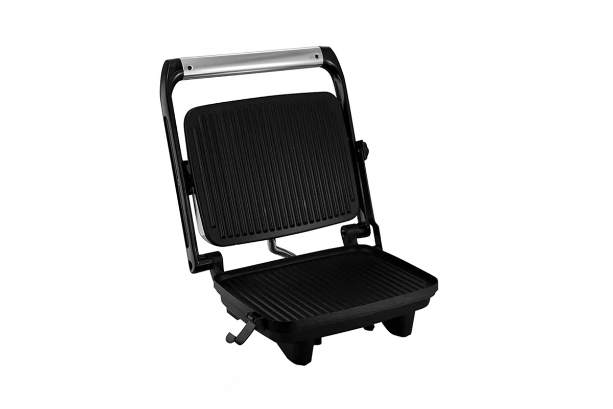 PARRILLA ELECTRICA ANTIADHERENTE PANINI ACERO INOXIDABLE PLATA OSTER MODELO CKSTPA2880-013