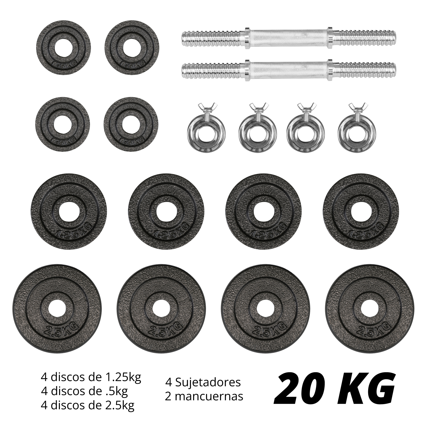 Set de mancuernas 20kg