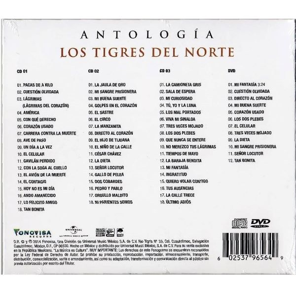Los Tigres del Norte ~ Antología (3CD+DVD)