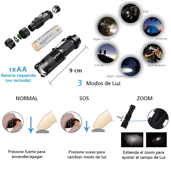 KIT DE SUPERVIVENCIA TACTICO CON 8 ARTICULOS MAS ESTUCHE
