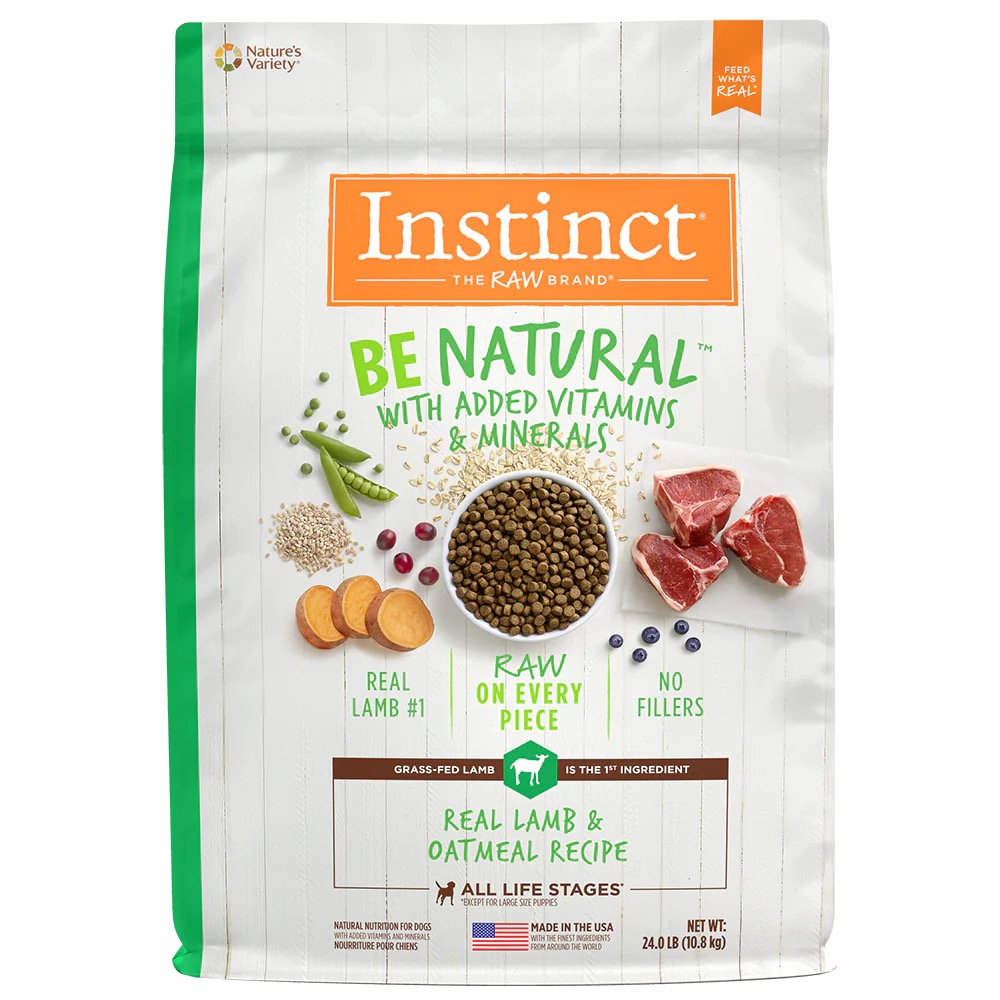 Instinct Be Natural Alimento para perro con Carne de Cordero 10.8 kg.