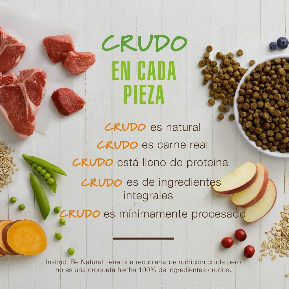Instinct Be Natural Alimento para perro con Carne de Cordero 10.8 kg.