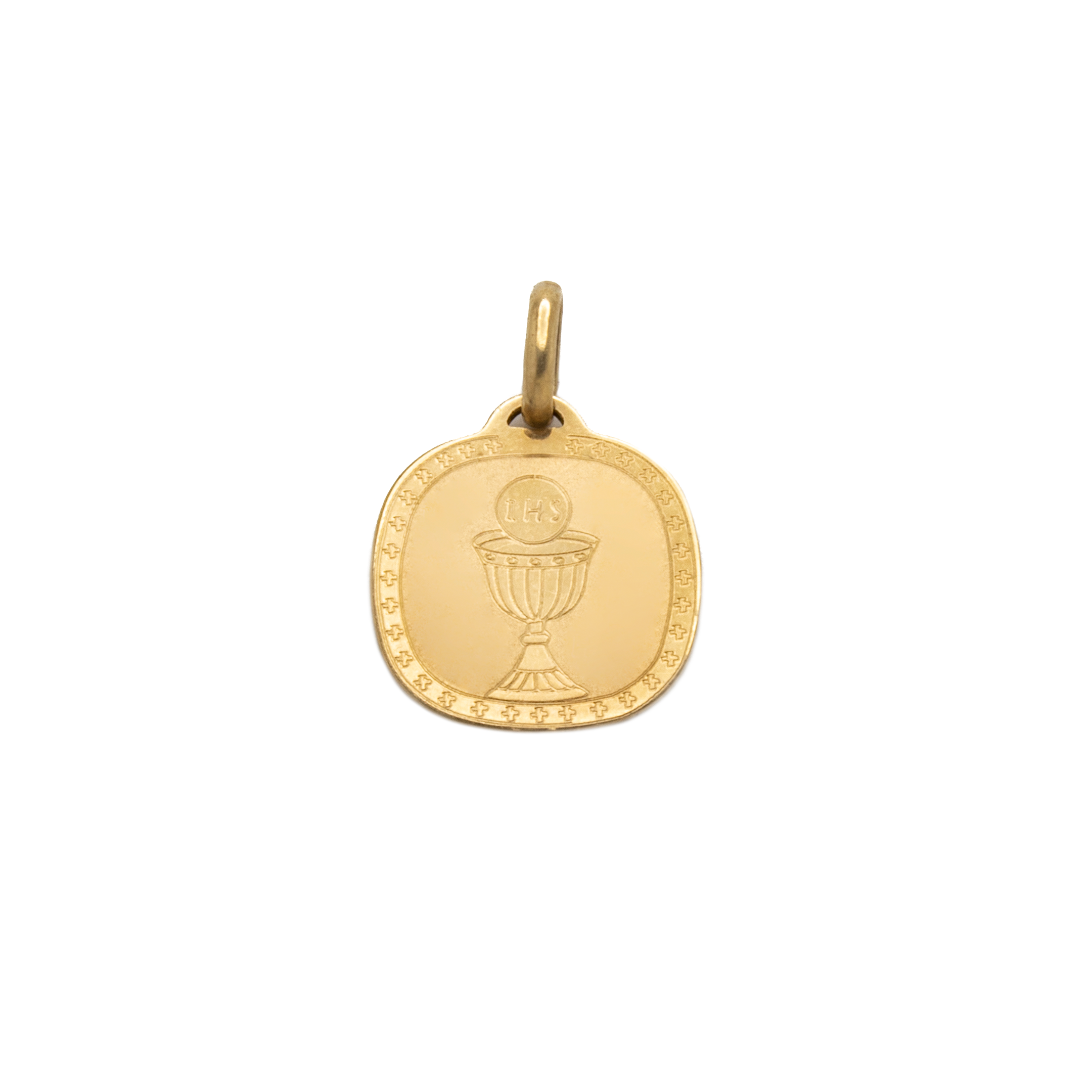Medalla Primera Comunión en Oro de 10 Kilates.
