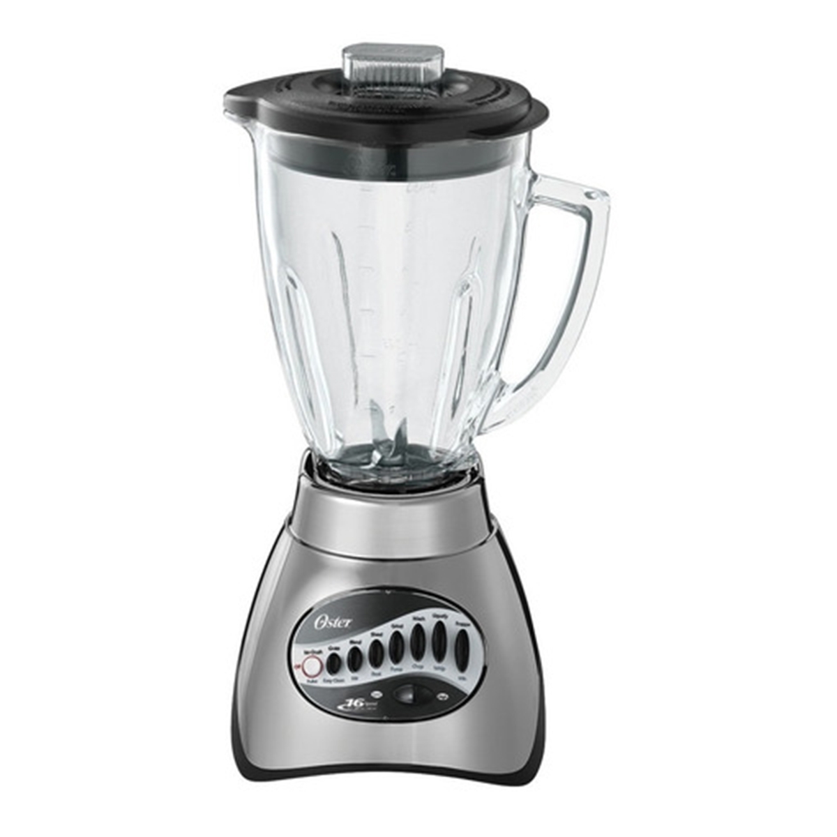 LICUADORA 16VEL 1.5LT VASO VIDRIO CORE GRIS OSTER MODELO 006878-000-000