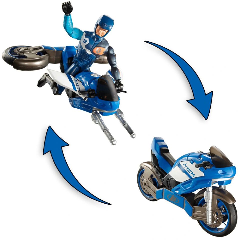 MAX STEEL MUÑECO MOTO TRANSFORMACION MATTEL MODELO W8375