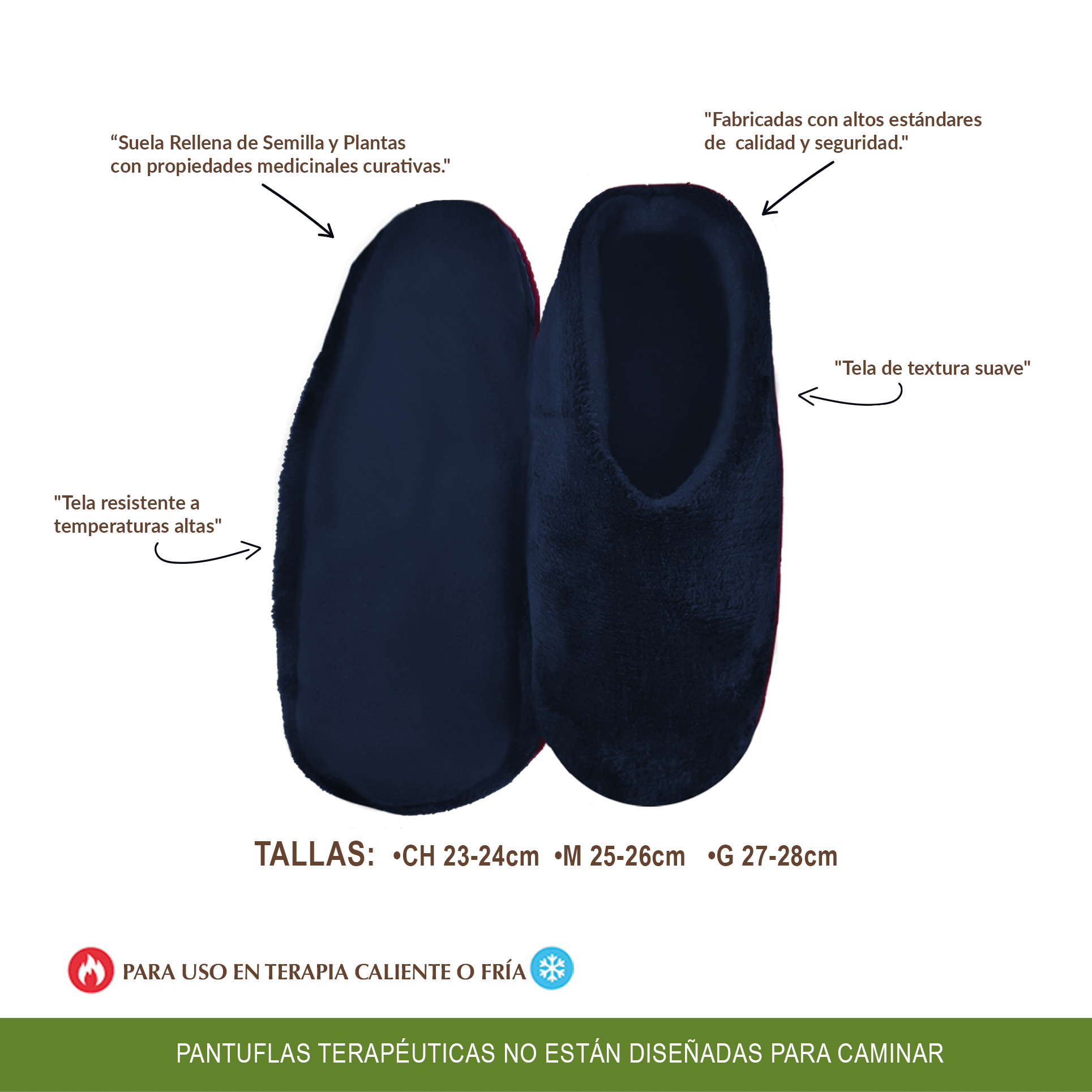 PANTUFLAS Terapéuticas Curativas UNISEX Y 1 ANTIFAZ DE REGALO. Desarrolladas por FISIOTERAPEUTAS Y ORTOPEDISTAS. ALIVIO INMEDIATO a cualquier DOLOR O MALESTAR DE PIES. ANALGÉSICAS, RELAJANTES Y DESINFLAMATORIAS. Calefactables en Microondas.