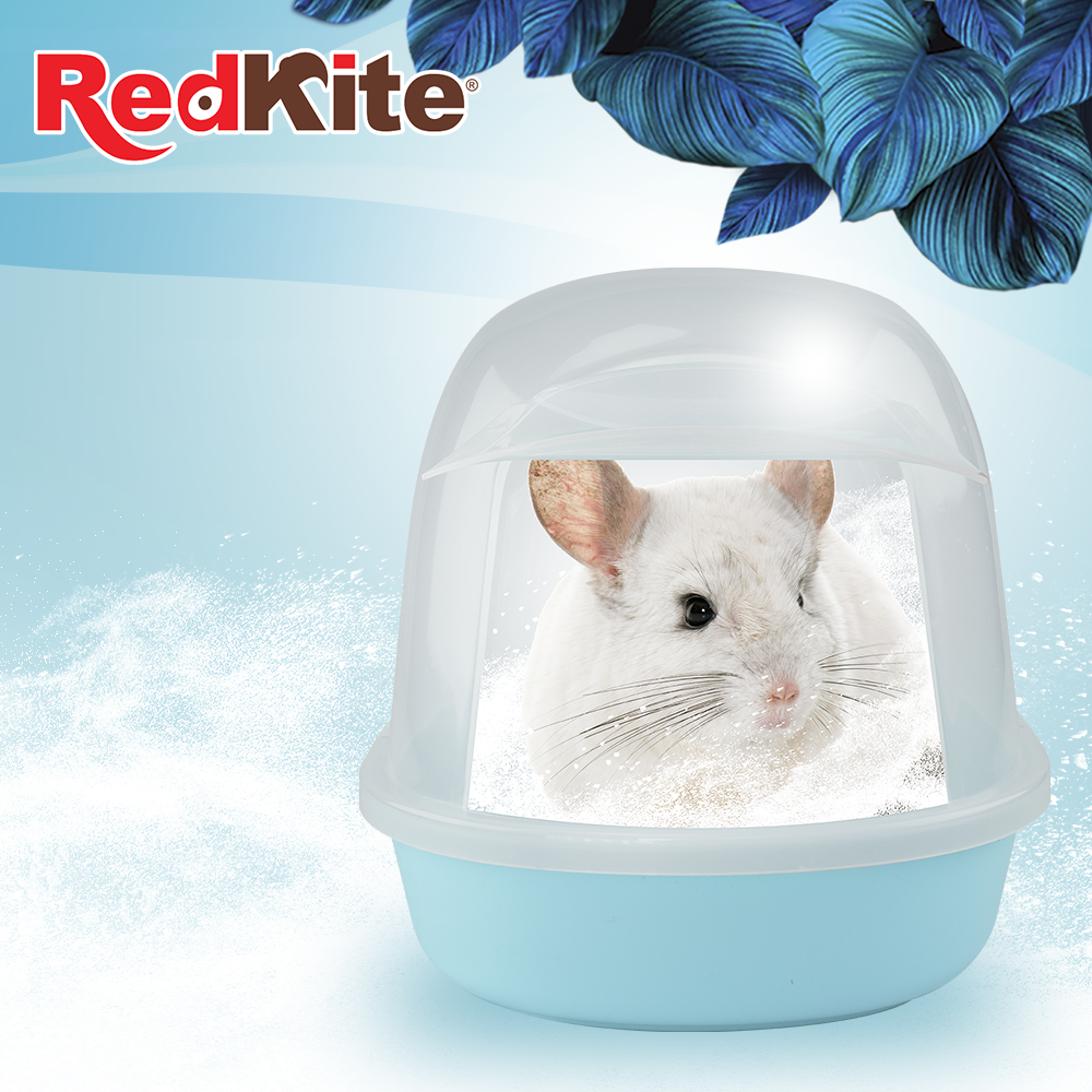 Red Kite bañera para polvos de arena con puerta chinchillas 