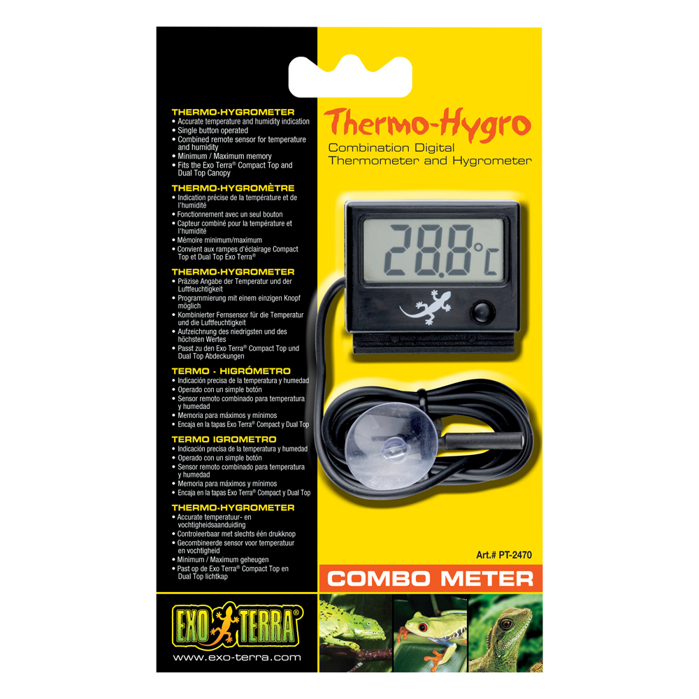 Exo-terra Higrometro/termometro Para Terrarios Electronico 