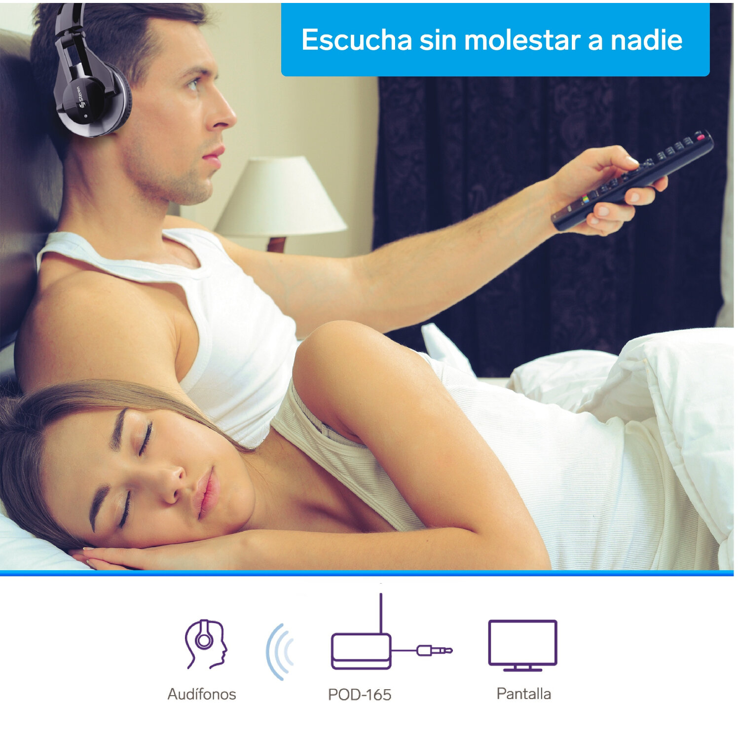 Steren Transmisor de audio Bluetooth POD-165 