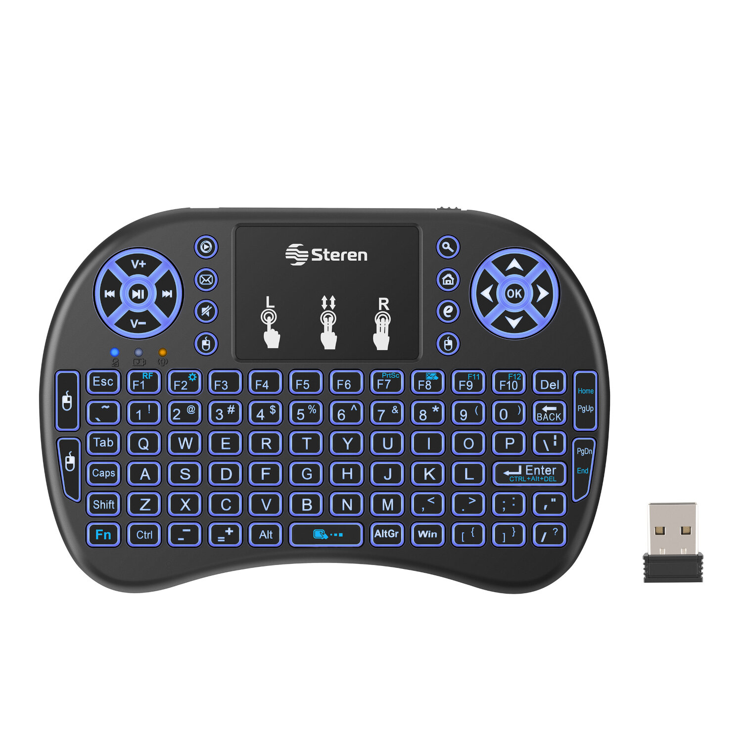 Teclado inalámbrico con touch pad para Smart TV
