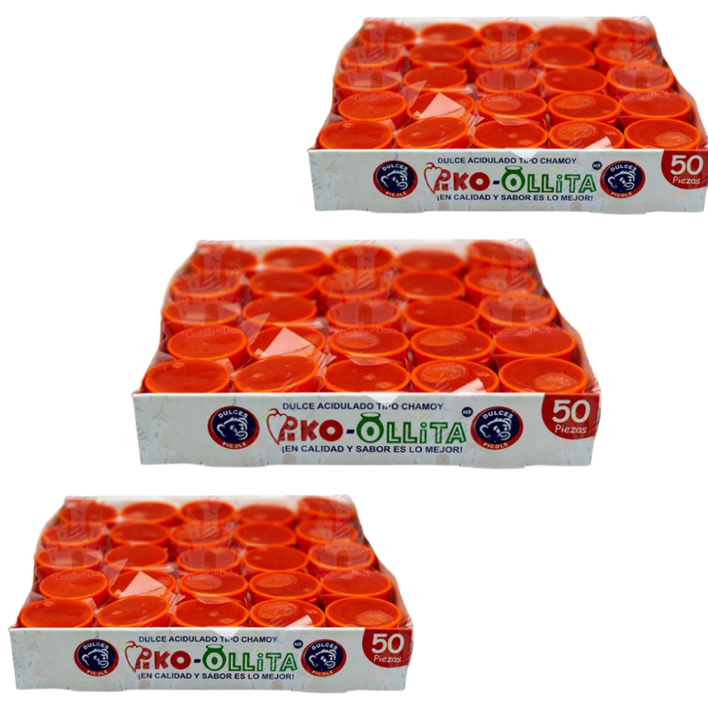 Paquete 5 Ollitas Tamarindo chicas 50 piezas c/u