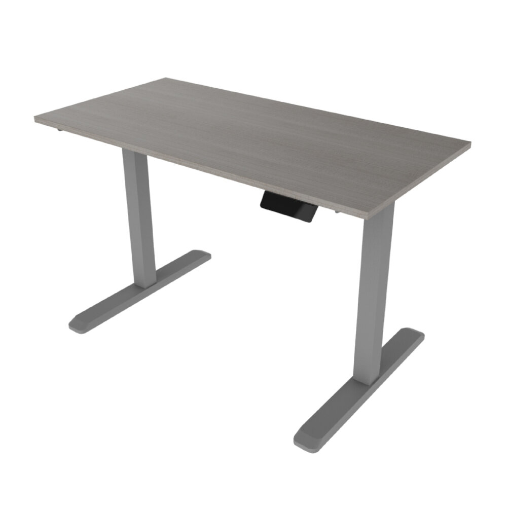 Línea Italia Escritorio Eléctrico Livello 526 | Altura Programable y Ajustable/Color Ceniza | Diseño Ergonómico y Moderno con Tecnología Que Brinda Bienestar al Trabajar 