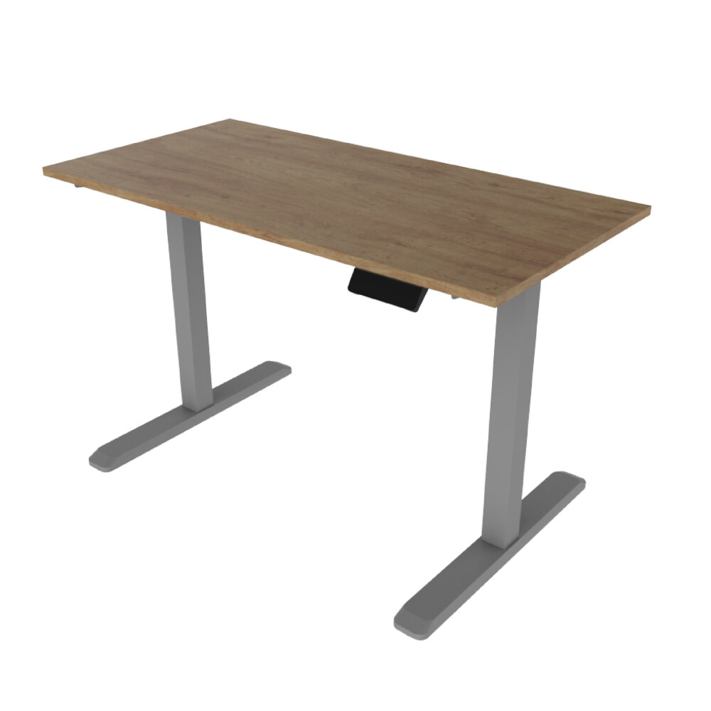 Línea Italia Escritorio Eléctrico Livello 526 | Altura Programable y Ajustable/Color Eucalipto | Diseño Ergonómico y Moderno con Tecnología Que Brinda Bienestar al Trabajar 