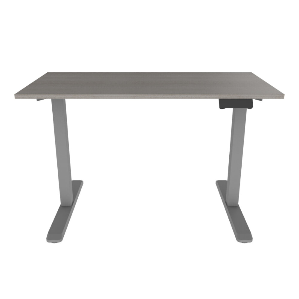 Línea Italia Escritorio Eléctrico Livello 527 | Altura Programable y Ajustable/Color Ceniza | Diseño Ergonómico y Moderno con Tecnología Que Brinda Bienestar al Trabajar 