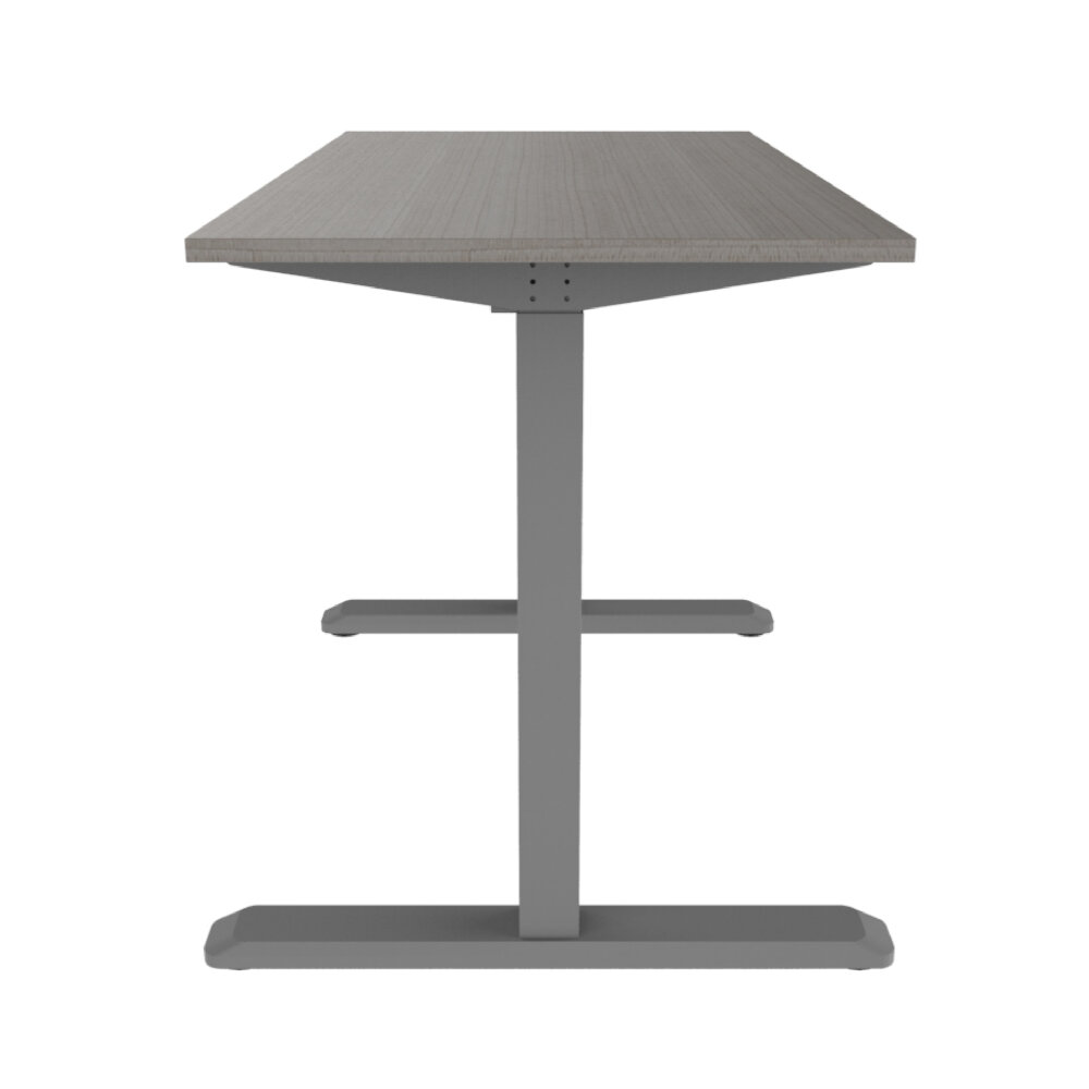 Línea Italia Escritorio Eléctrico Livello 527 | Altura Programable y Ajustable/Color Ceniza | Diseño Ergonómico y Moderno con Tecnología Que Brinda Bienestar al Trabajar 