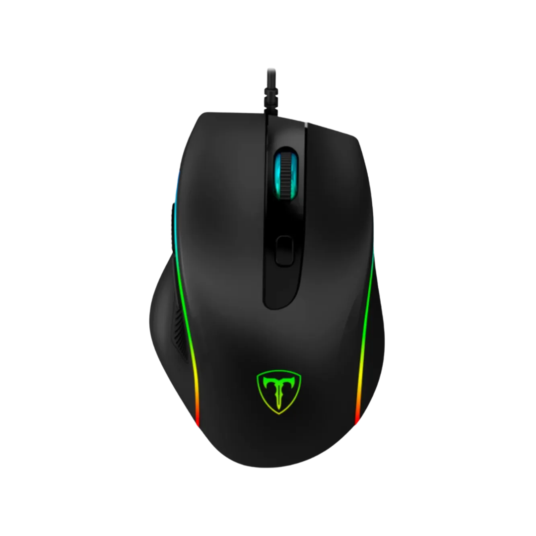Mouse Gamer T-Dagger Recruit 2 T-TGM108 Alambrico/ USB/ RGB/ 7 Botones/ Max 3200DPI/ Color Negro 
