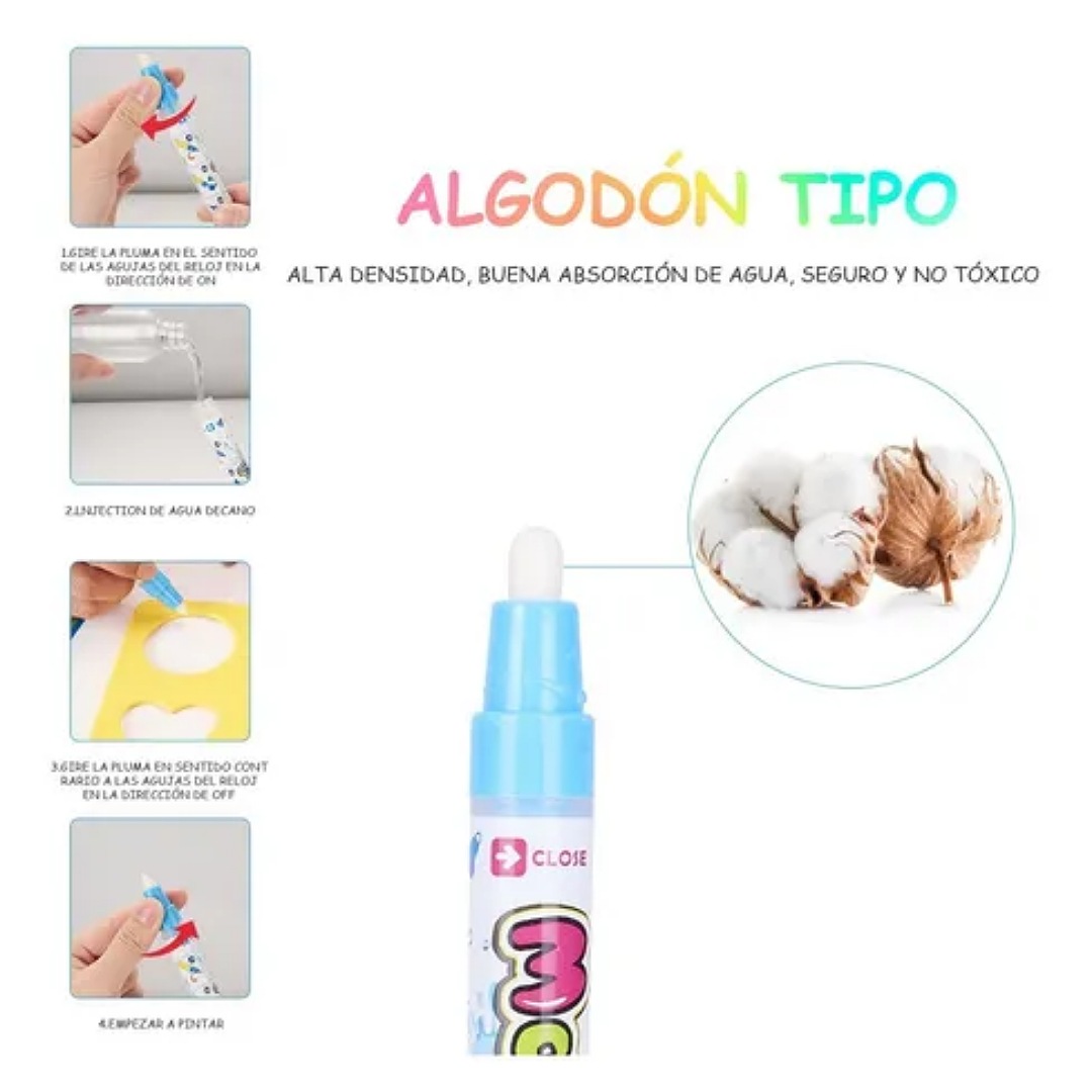 Juguetes Para Bebé Didáctico Lienzo De Pintura Para Acuarela