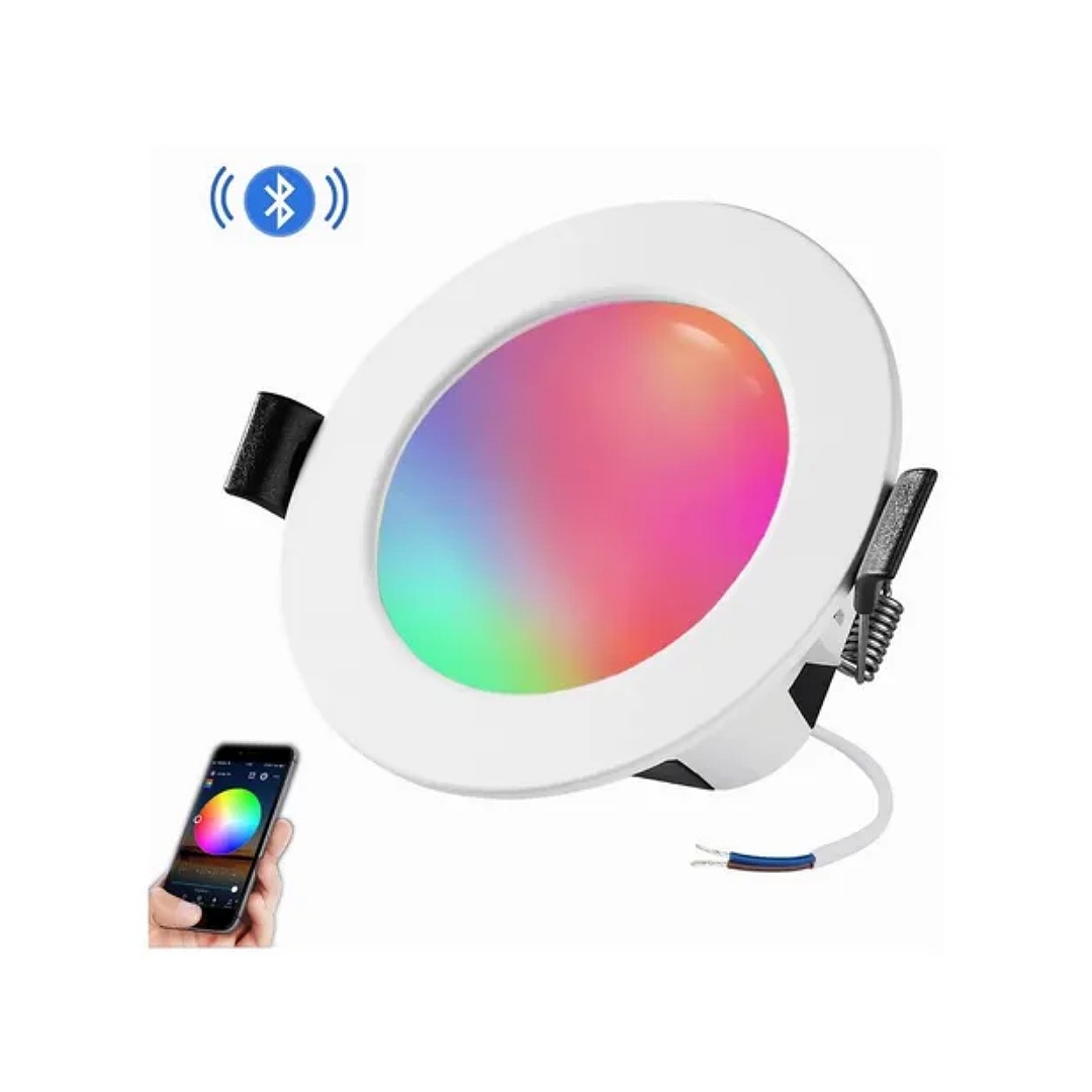 Lampara Luz Led De Techo Bluetooth Inteligente Lámpara Rgb