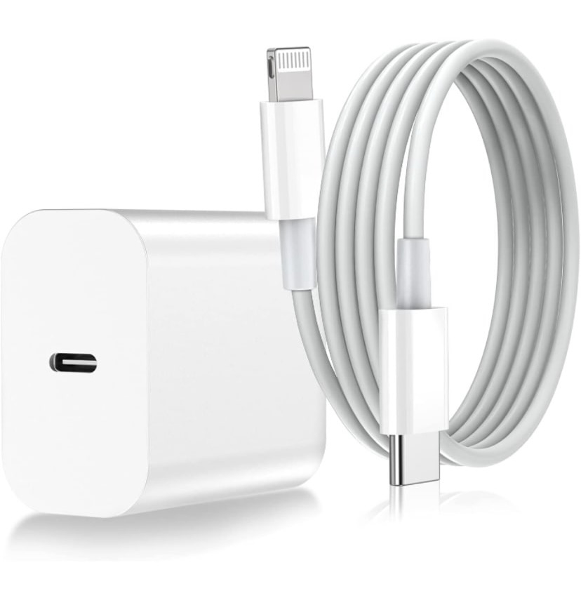 Combo De Turbo Cargador Y Cable Para IPhone Entrada Lightning 20W