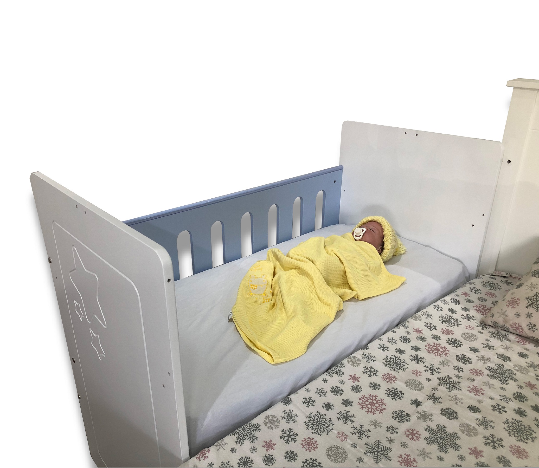 Cuna Convertible 6 en 1 Elegancia Azul