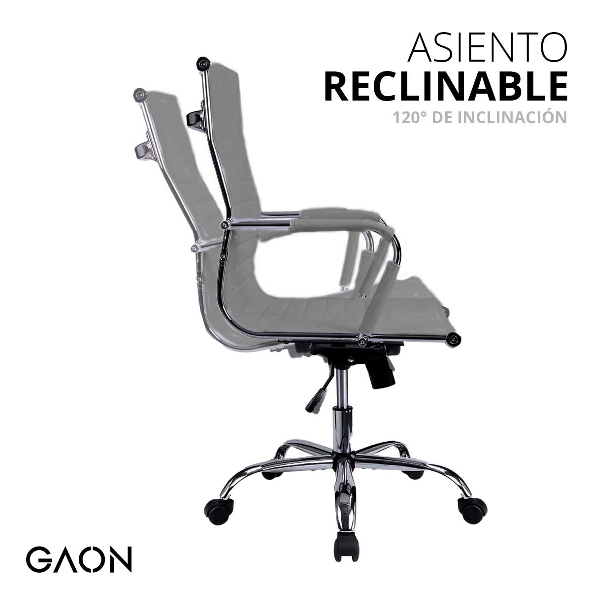 Set de 2 Sillas Ejecutivas Ergonomica Ajustable De Lujo  