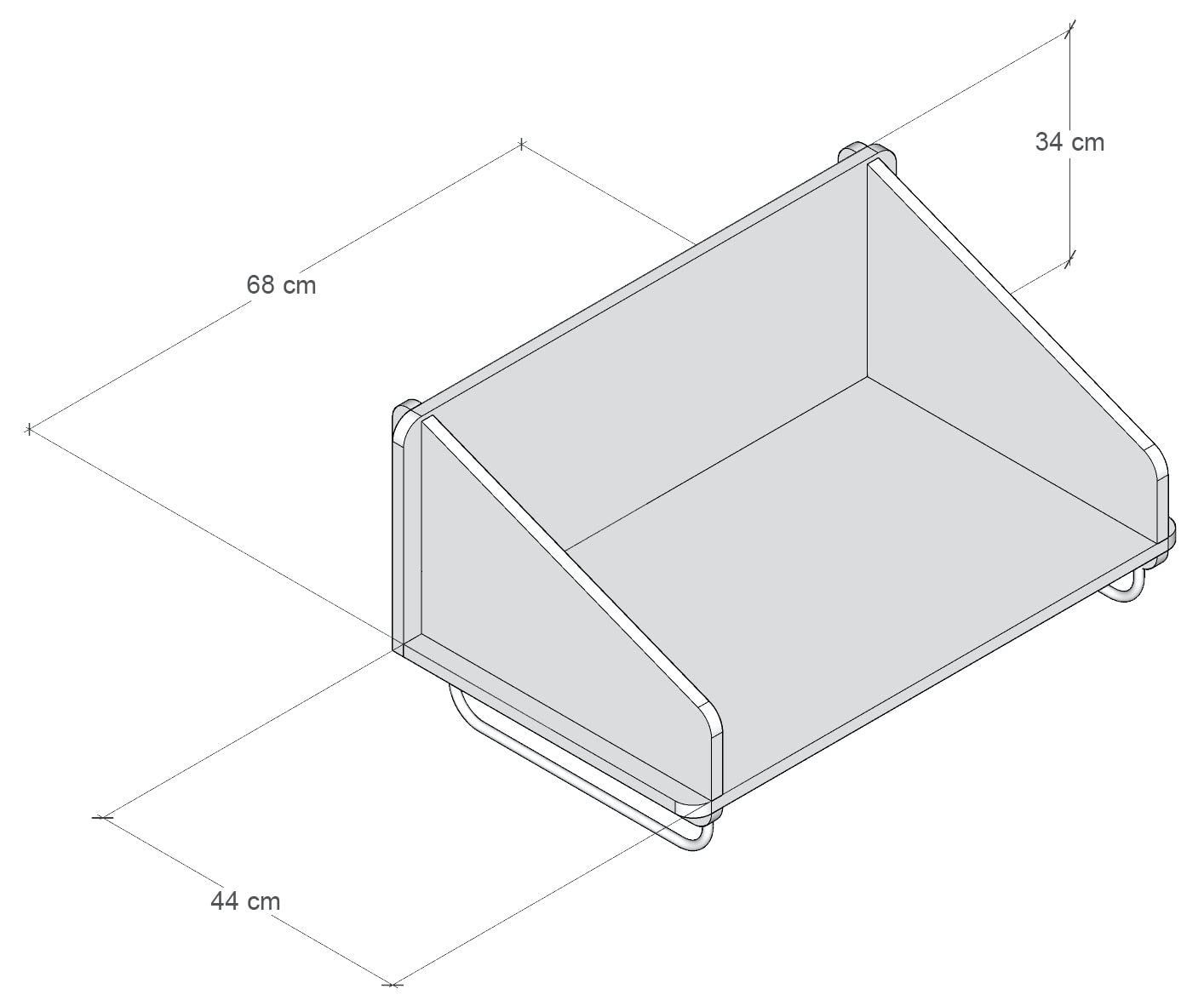 Cama Modelo Pug Chica - Mueble para Gatos y Perros de razas pequeñas