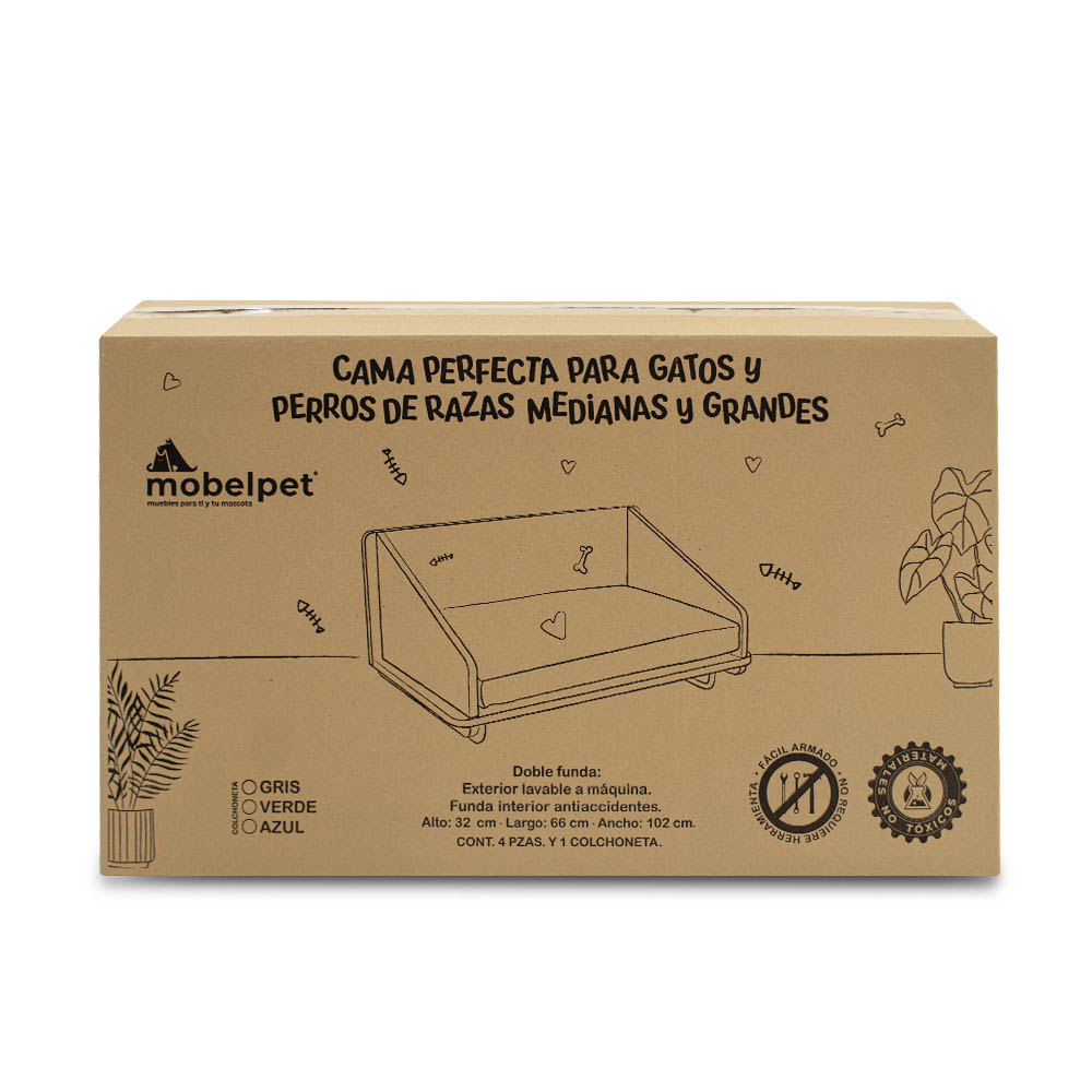 Cama Modelo Doberman Grande - Mueble para Perros de razas medianas y grandes