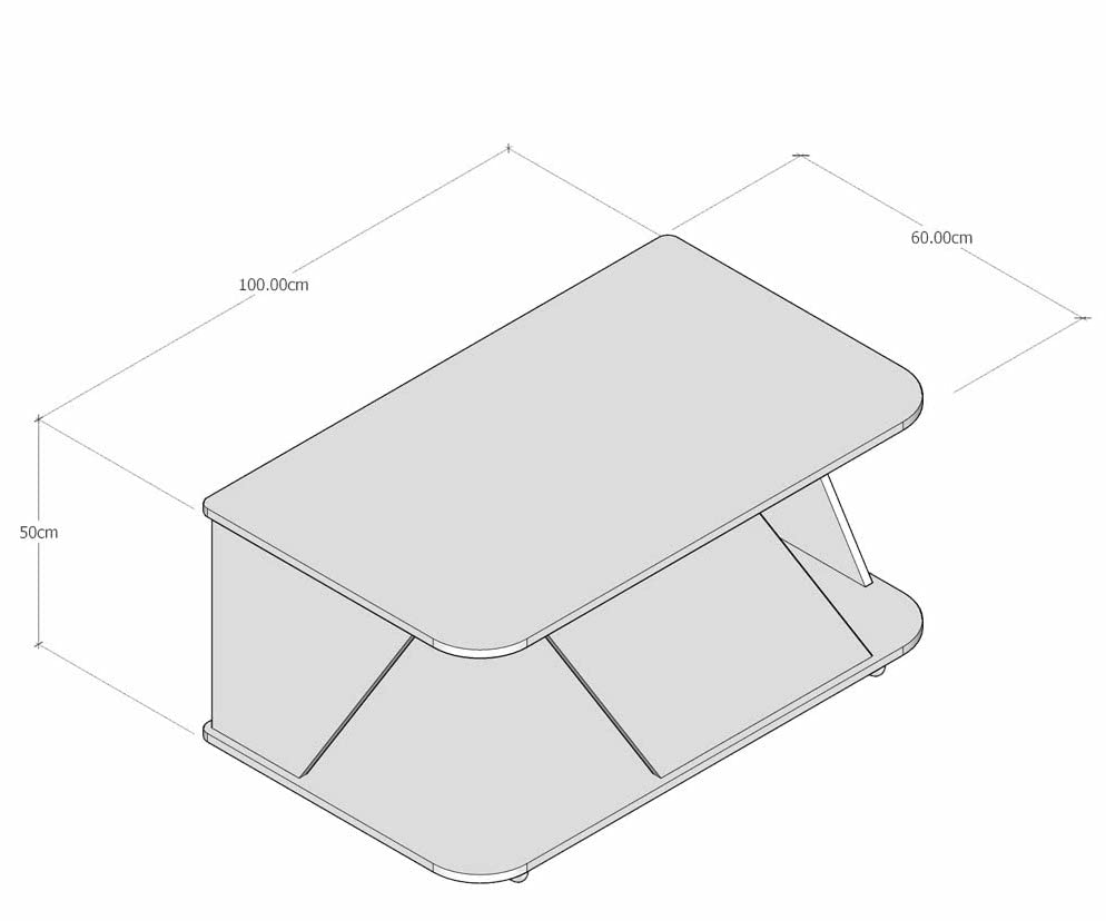 Mesa de Centro Modelo L A - Mueble para Gatos y Perros de razas pequeñas