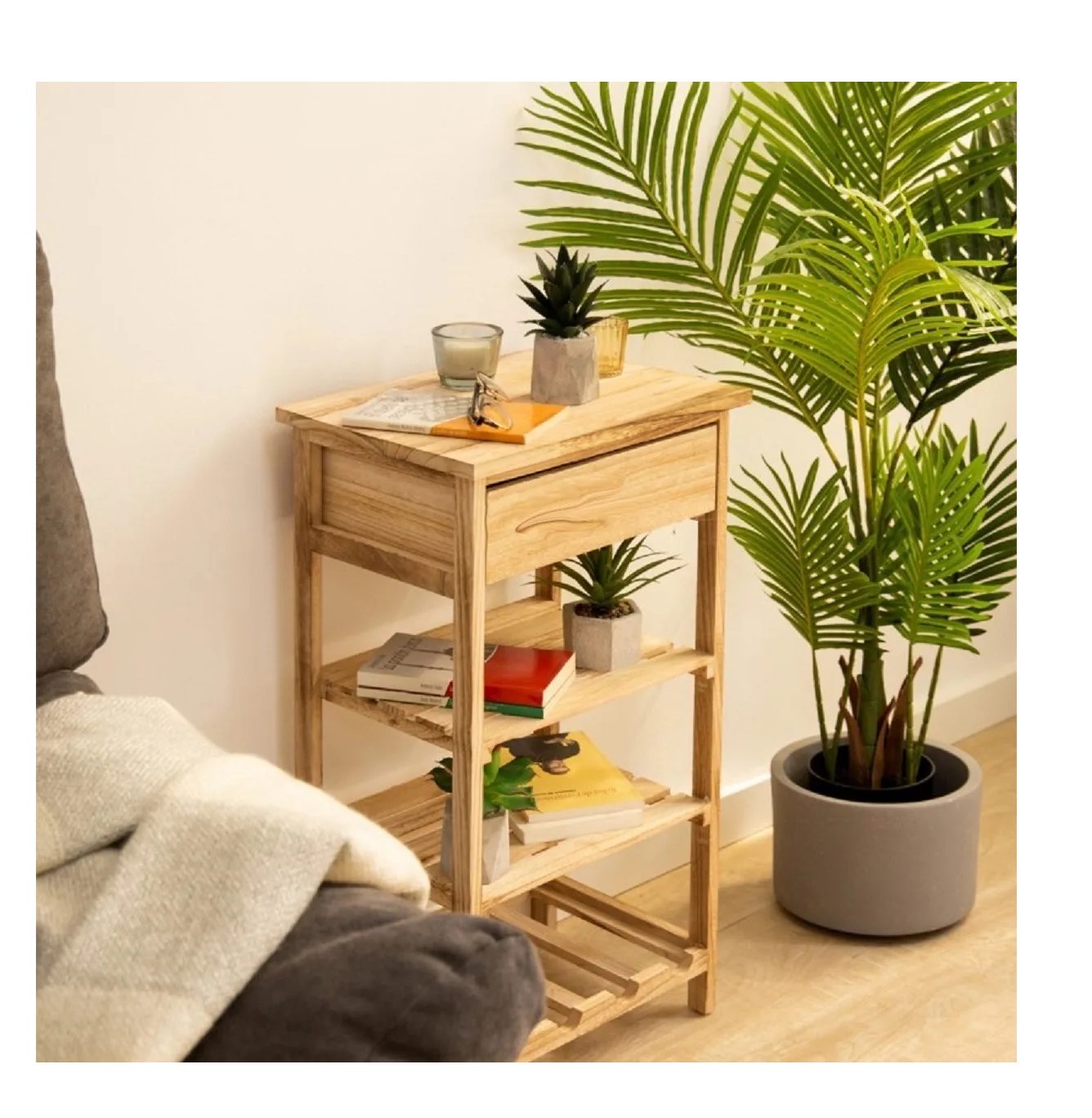 Comoda Cajonera 70cm Madera barnizada