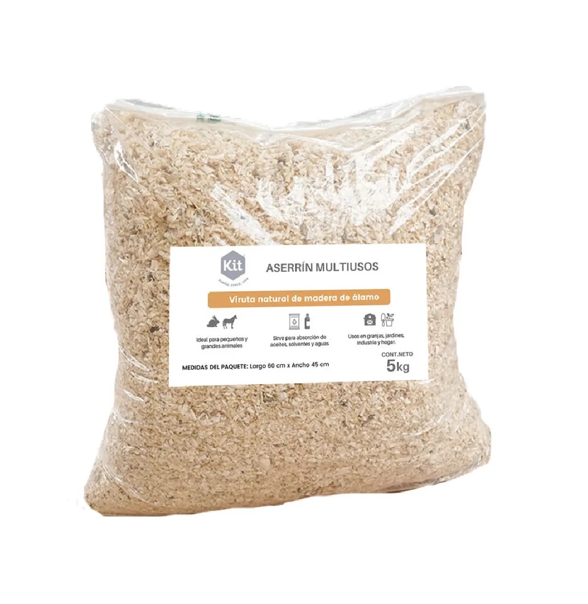 5kg Aserrín Clasificado Y Sanitizado Para Mascotas Costal