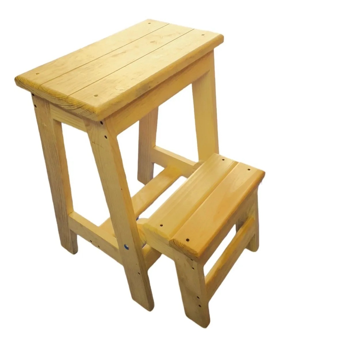 Banco Escalera Plegable Madera Pino Reforzada 