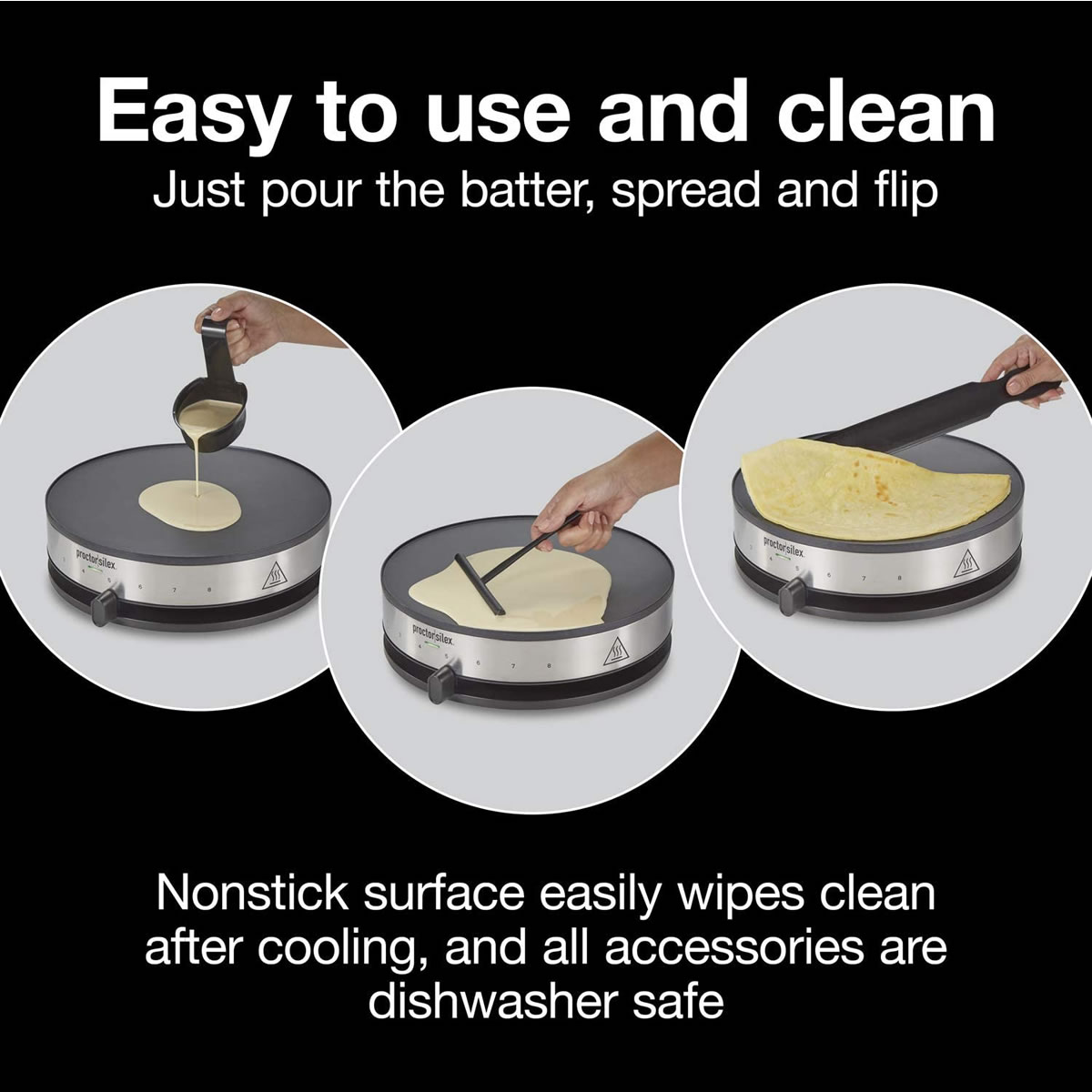 Crepera Eléctrica 8 Niveles 1000 W Proctor Silex 38400PS CI