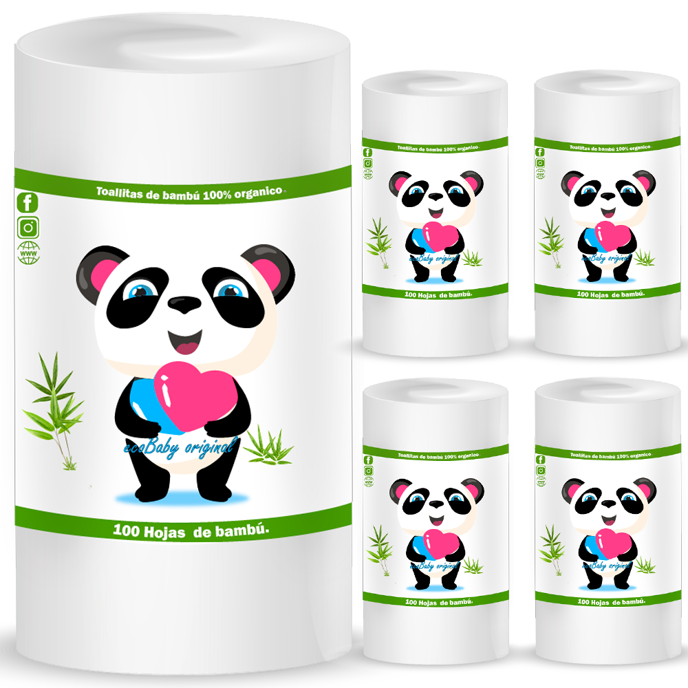 Rollo de Papel Bambú para Pañal Ecológico Ecobaby Original 