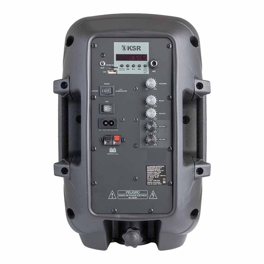 Bocina Kaiser Msa-7908 Con Bluetooth Negra 100v/240v