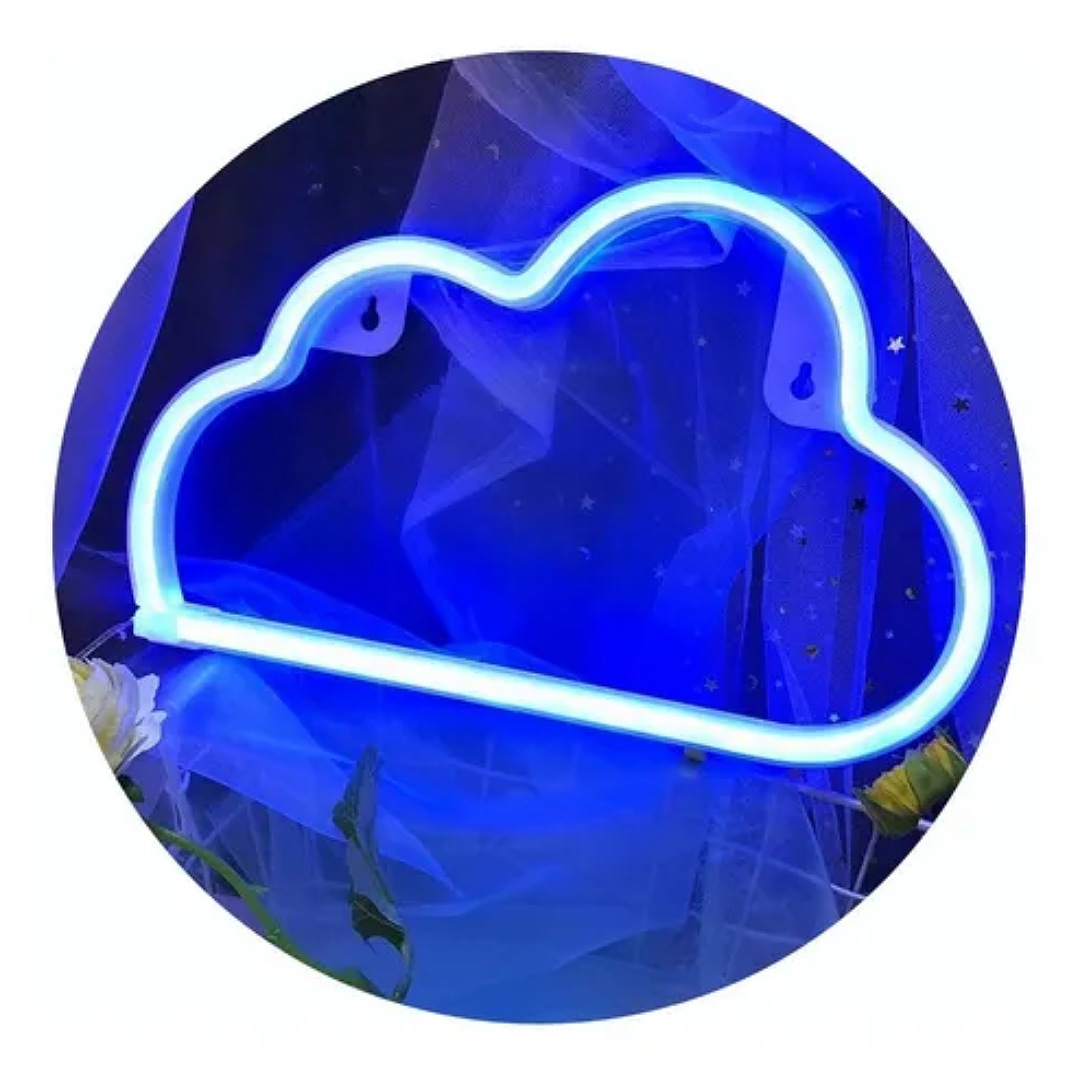 Luces La Noche Rayo Nube Luz De Neón Para La Batería/ Usb