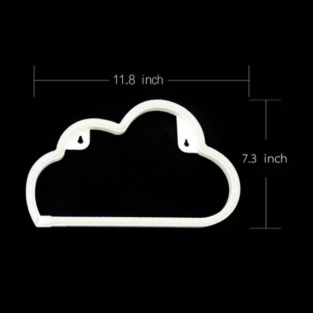 Luces La Noche Rayo Nube Luz De Neón Para La Batería/ Usb