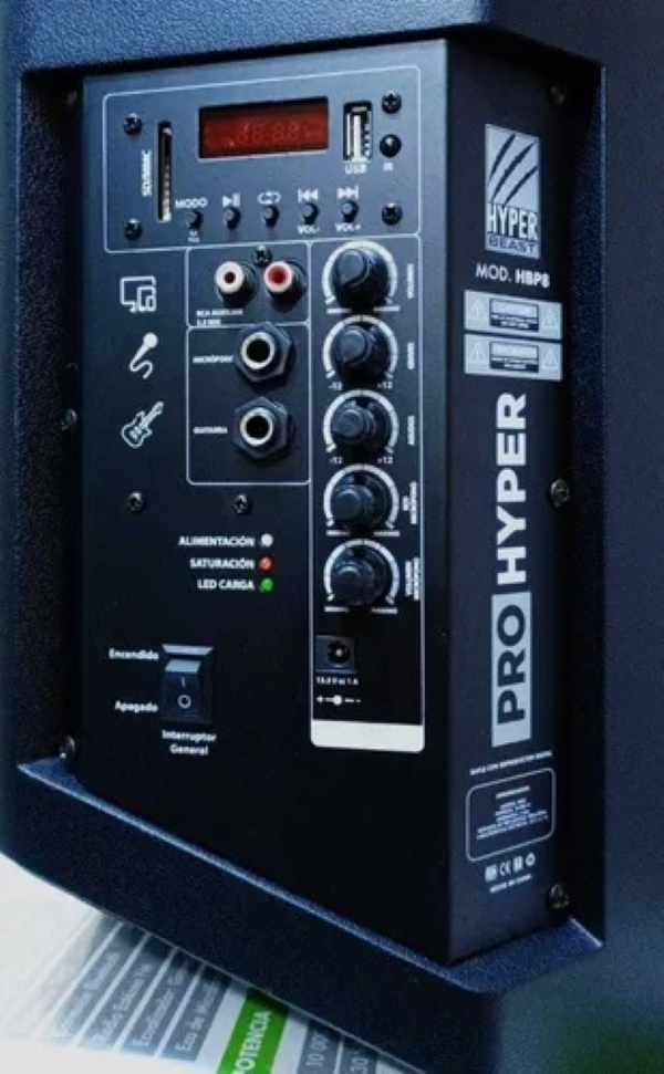 Bafle Bocina Bluetooth Hyper Beast 8