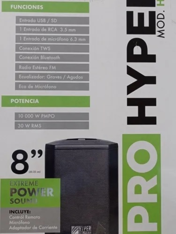 Bafle Bocina Bluetooth Hyper Beast 8