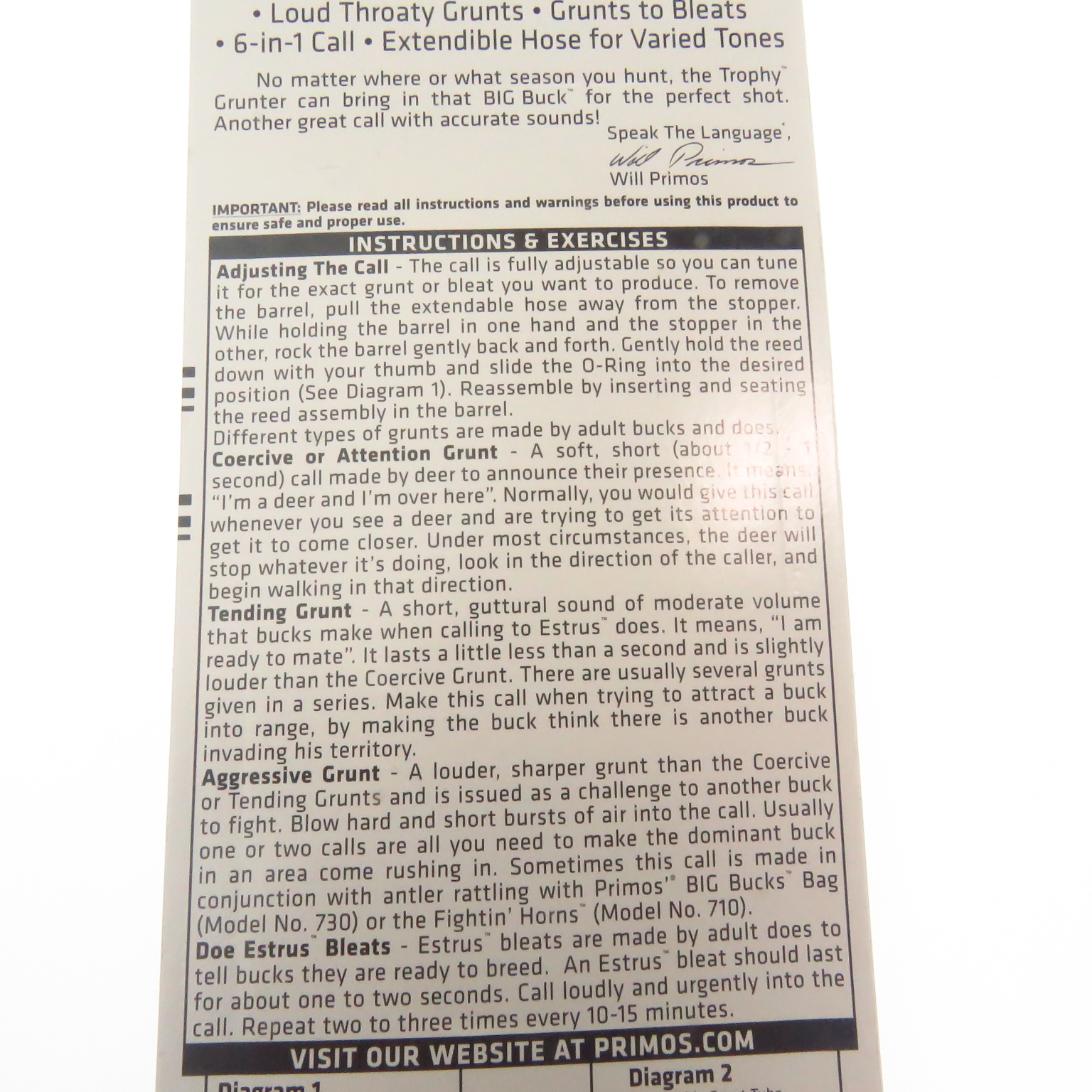 Prh707 Primos Reclamo Caceria Venado Ciervo 6 Llamador