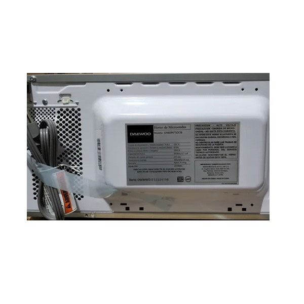 HORNO DE MICROONDAS DAEWOO DMDP07S2C PLATEADO 20L 120V