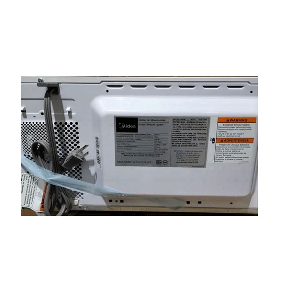 HORNO DE MICROONDAS MIDEA DE 1.1FT BLANCO CON NEGRO ELEGANTE