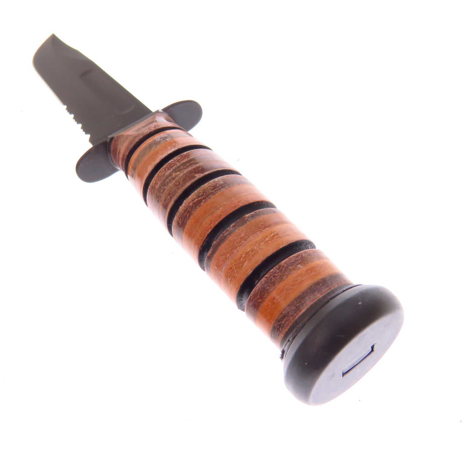 Ka1218 Kabar Usmc Full Combo Leather Alto Carbon Funda De Piel