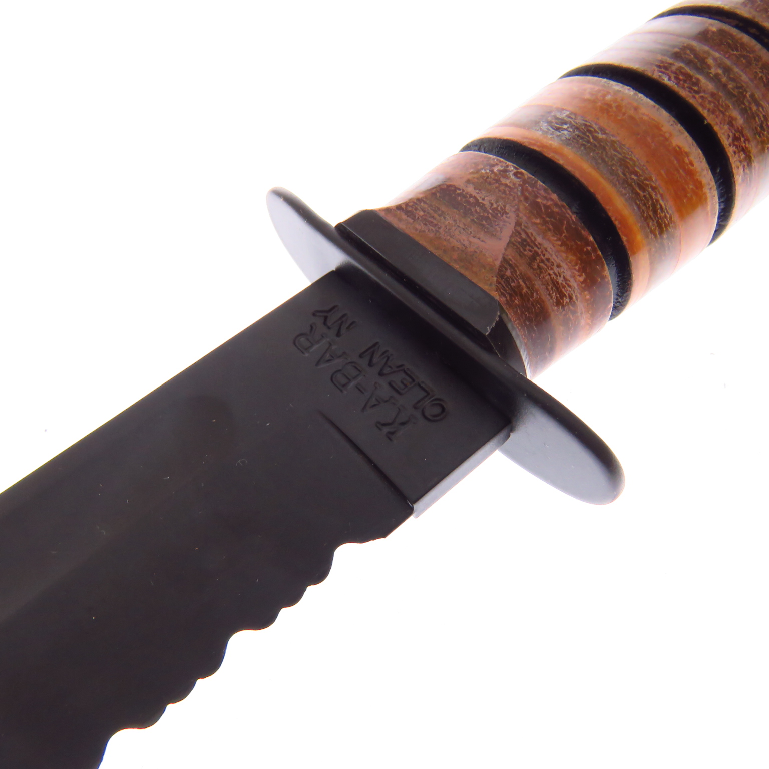 Ka1218 Kabar Usmc Full Combo Leather Alto Carbon Funda De Piel