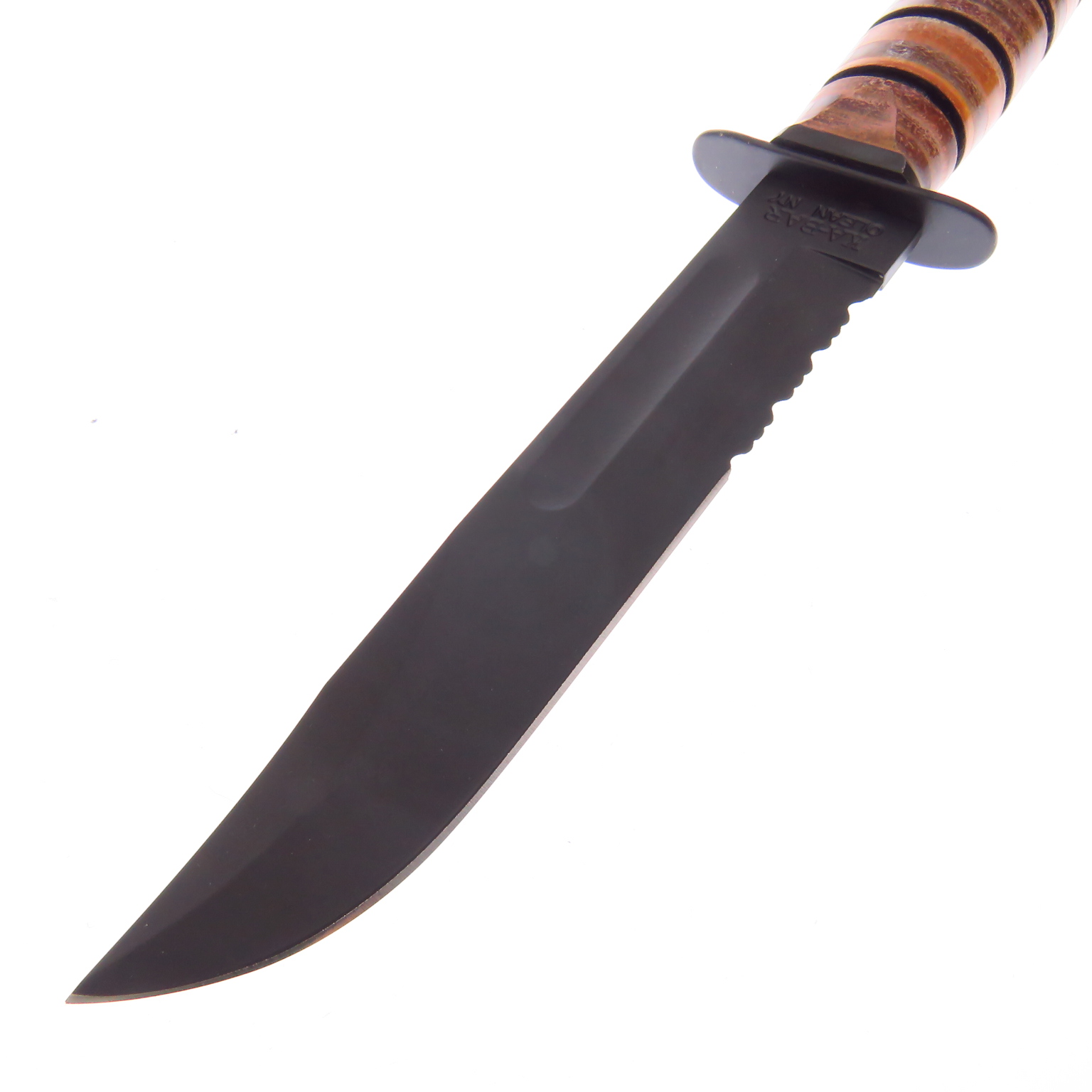 Ka1218 Kabar Usmc Full Combo Leather Alto Carbon Funda De Piel