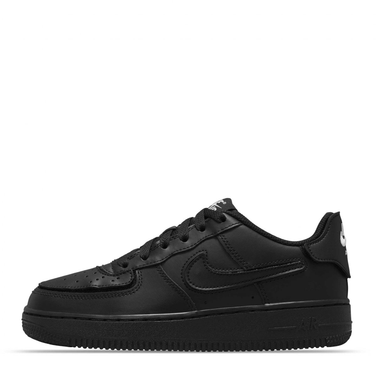 TENIS AIR FORCE 1/1 TRIPLE BLACK CON PALOMAS INTERCAMBIABLES (DB1856-001)