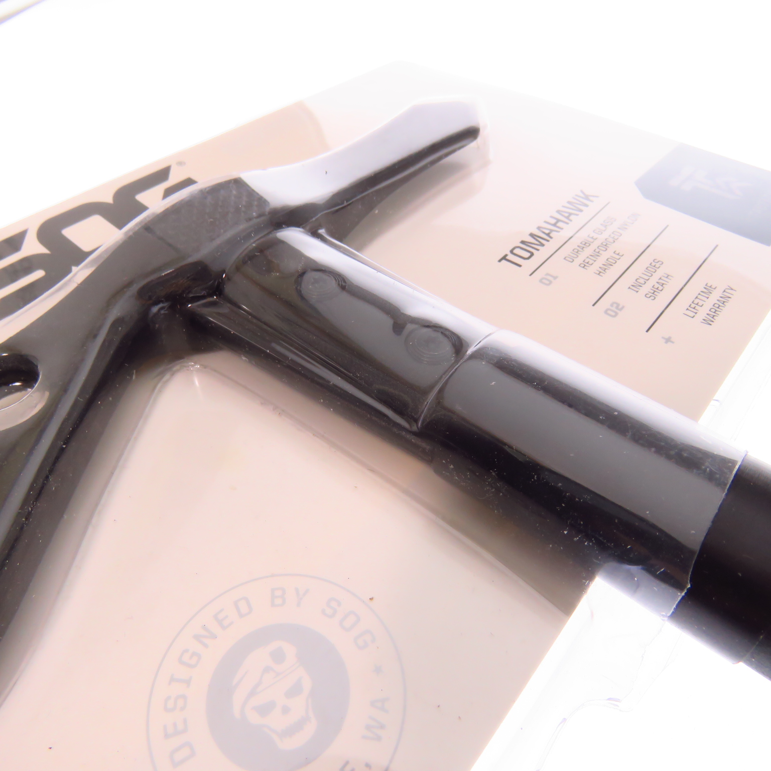 Sogf01Tncp Sog Tactical Tomahawk Hacha De Lanzamiento De Pico Y Funda