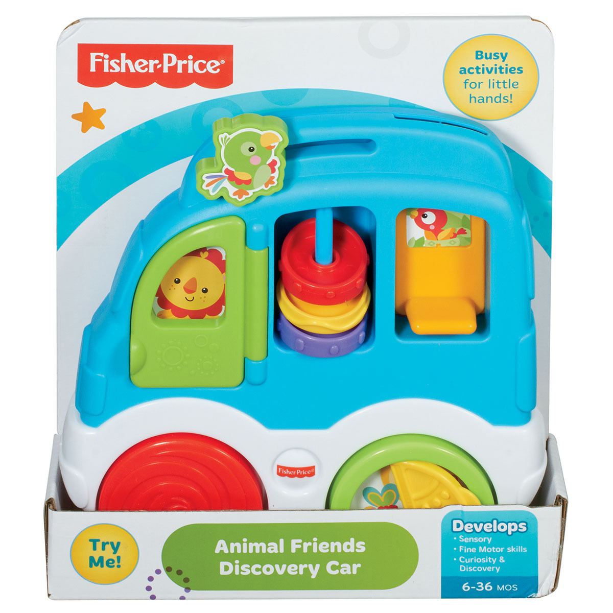 Auto De Actividades De Animales Fisher Price 6 A 36 Meses